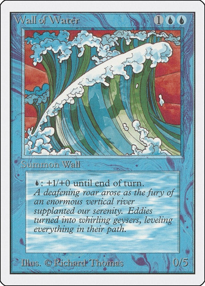 Image for Wall of Water (Unlimited Edition) - Magic: The Gathering