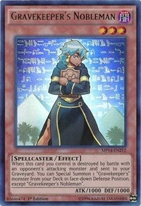 Image for Gravekeeper's Nobleman (2014 Mega-Tins Mega Pack) (MP14-EN212) - YuGiOh