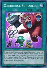Image for Obedience Schooled (2014 Mega-Tins Mega Pack) (MP14-EN242) - YuGiOh