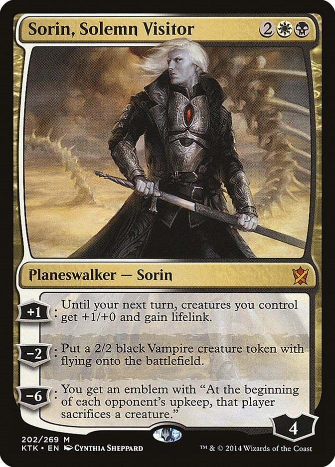 Image for Sorin, Solemn Visitor (Khans of Tarkir) (202) - Magic: The Gathering