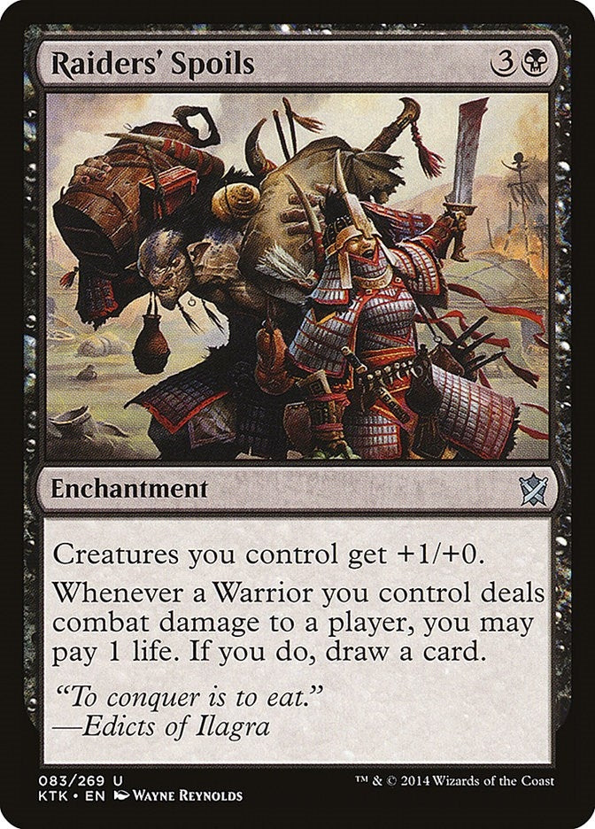 Image for Raiders' Spoils (Khans of Tarkir) (83) - Magic: The Gathering