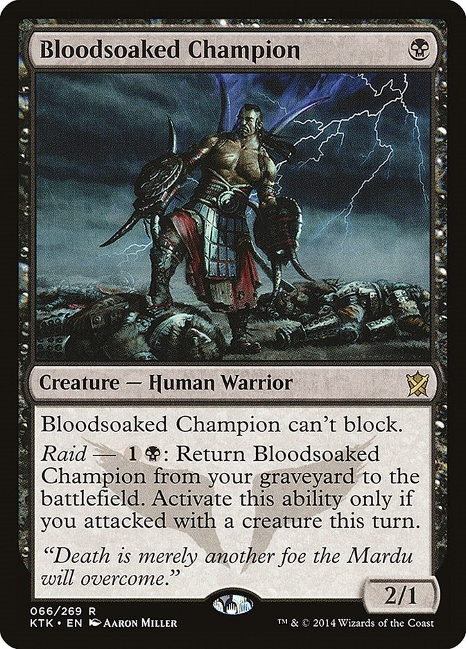Image for Bloodsoaked Champion (Khans of Tarkir) (66) - Magic: The Gathering