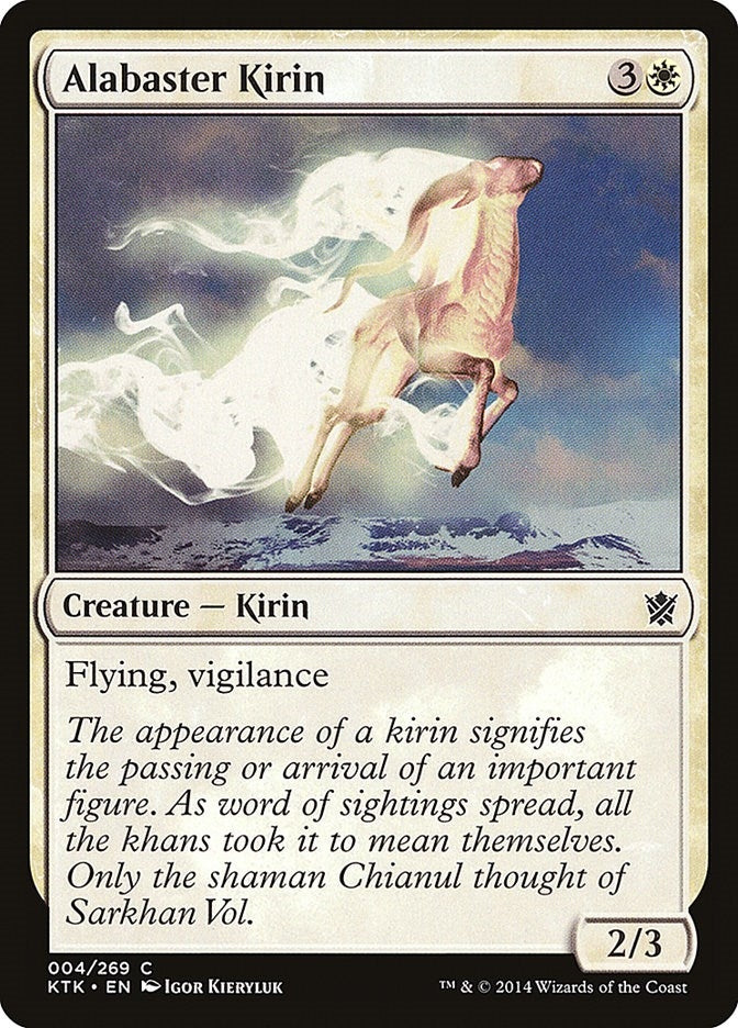 Image for Alabaster Kirin (Khans of Tarkir) (4) - Magic: The Gathering