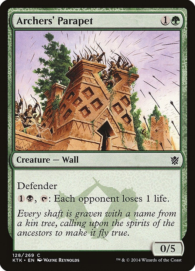 Image for Archers' Parapet (Khans of Tarkir) (128) - Magic: The Gathering