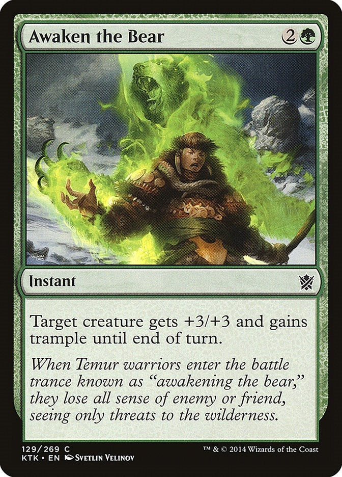 Image for Awaken the Bear (Khans of Tarkir) (129) - Magic: The Gathering