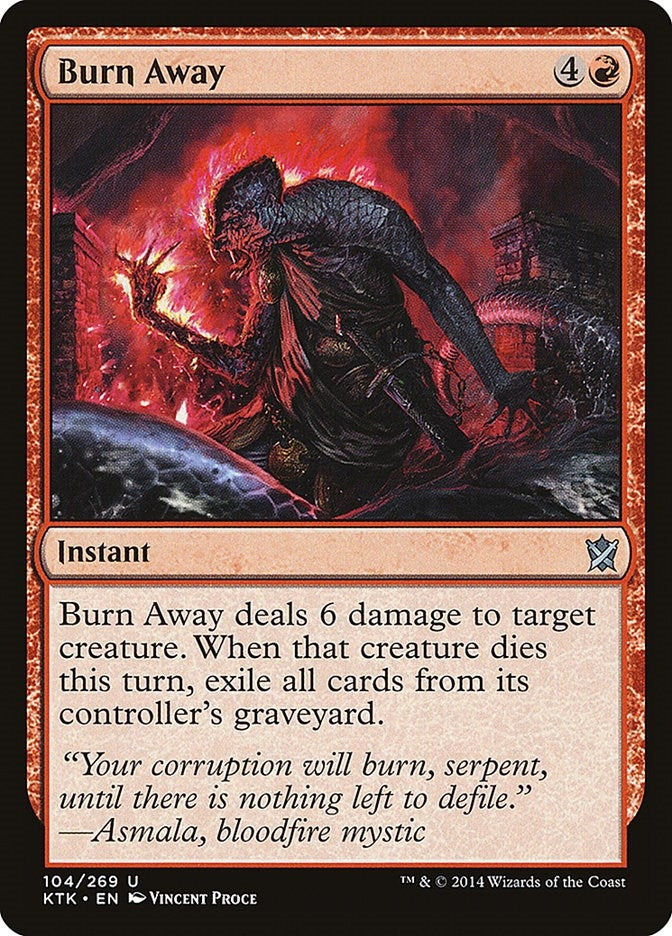 Image for Burn Away (Khans of Tarkir) (104) - Magic: The Gathering