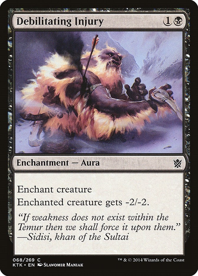 Image for Debilitating Injury (Khans of Tarkir) (68) - Magic: The Gathering