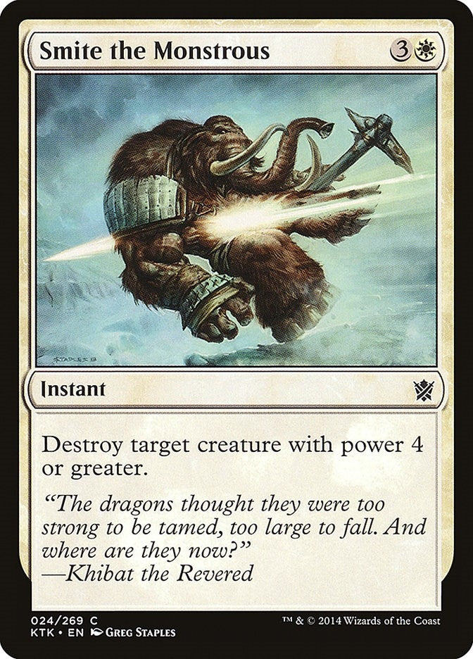 Image for Smite the Monstrous (Khans of Tarkir) (24) - Magic: The Gathering