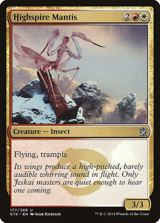 Image for Highspire Mantis (Khans of Tarkir) (177) - Magic: The Gathering