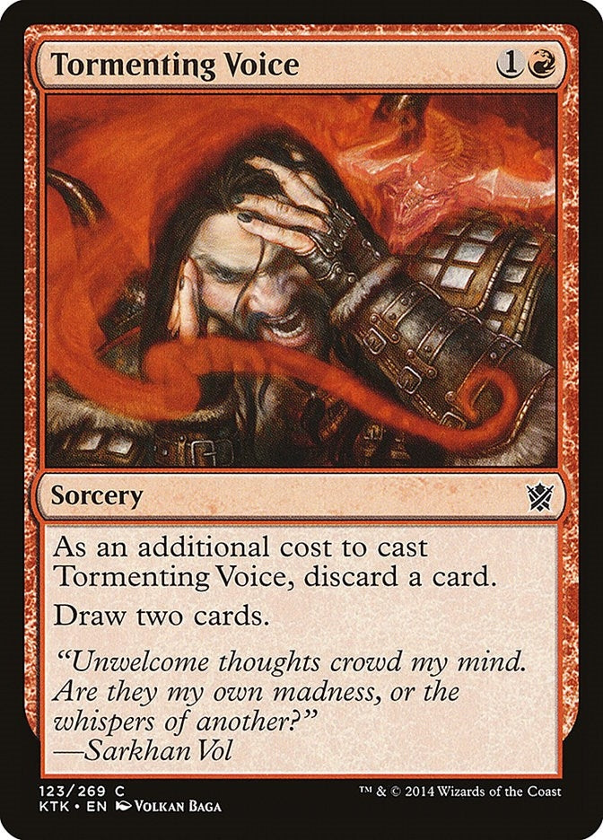 Image for Tormenting Voice (Khans of Tarkir) (123) - Magic: The Gathering