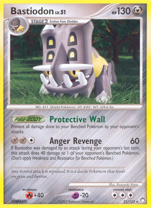 Image for Bastiodon (Mysterious Treasures) (21/123) - Pokemon