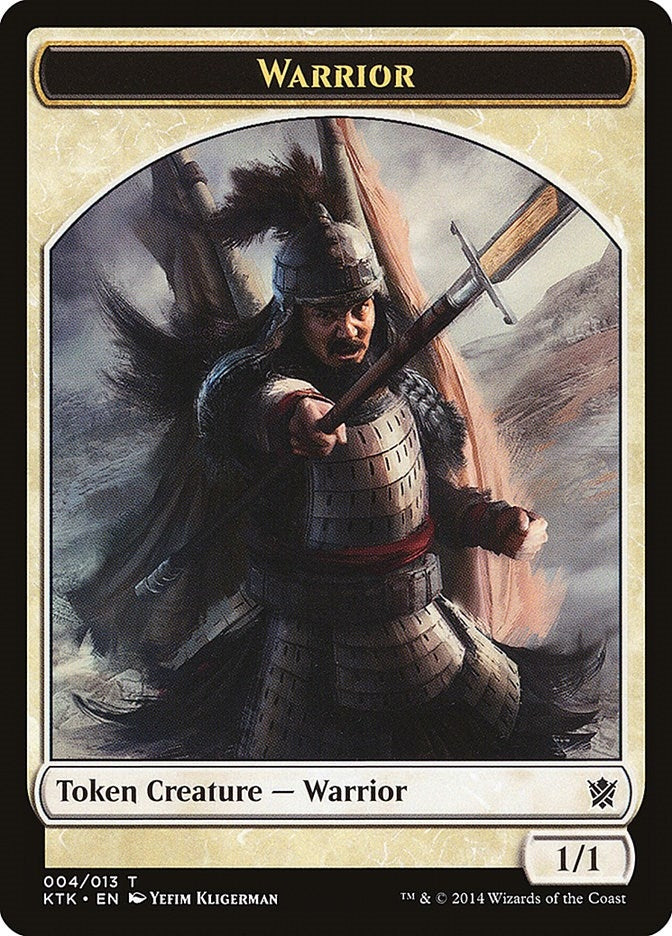 Image for Warrior Token (004) (Khans of Tarkir) (4) - Magic: The Gathering
