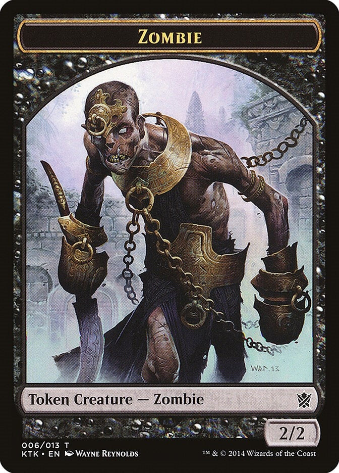 Image for Zombie Token (Khans of Tarkir) (6) - Magic: The Gathering