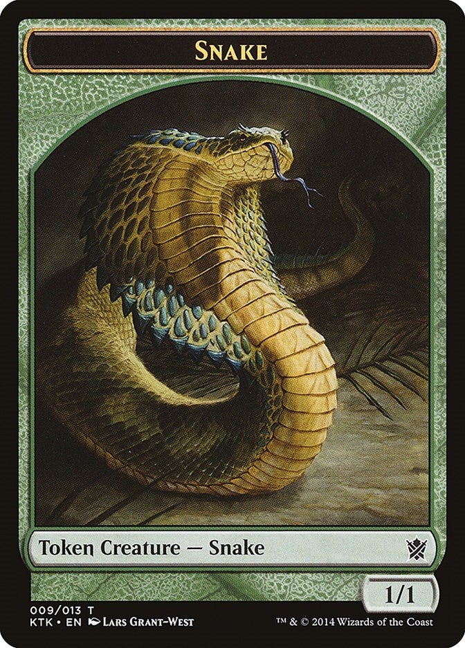 Image for Snake Token (Khans of Tarkir) (9) - Magic: The Gathering