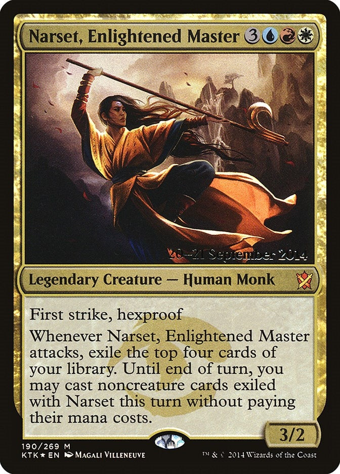 Image for Narset, Enlightened Master (Prerelease Cards) (190) - Magic: The Gathering