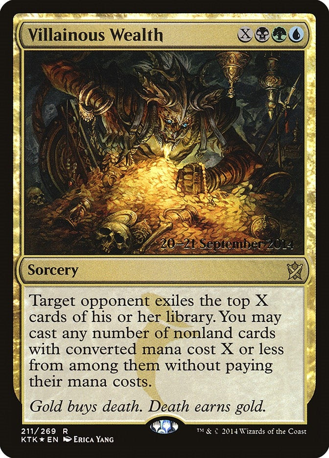 Image for Villainous Wealth (Prerelease Cards) (211) - Magic: The Gathering