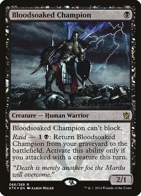 Image for Bloodsoaked Champion (Prerelease Cards) (66) - Magic: The Gathering