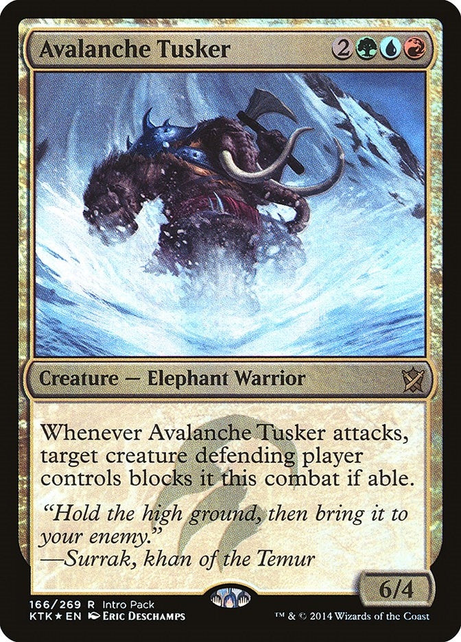 Image for Avalanche Tusker (Unique and Miscellaneous Promos) (166) - Magic: The Gathering