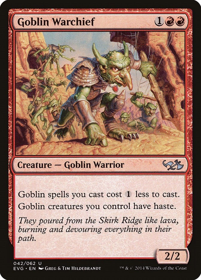 Image for Goblin Warchief (Duel Decks: Anthology) (42) - Magic: The Gathering