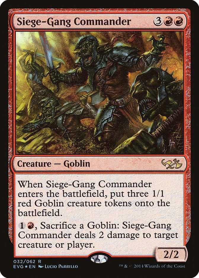 Image for Siege-Gang Commander (Duel Decks: Anthology) (32) - Magic: The Gathering