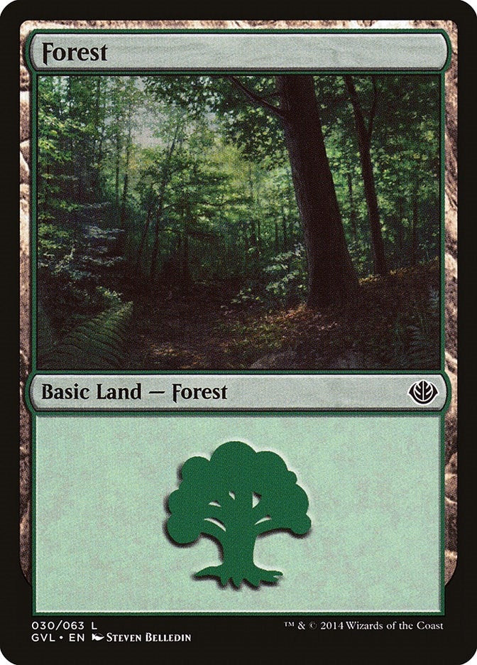 Image for Forest (030) (GVL) (Duel Decks: Anthology) (30) - Magic: The Gathering