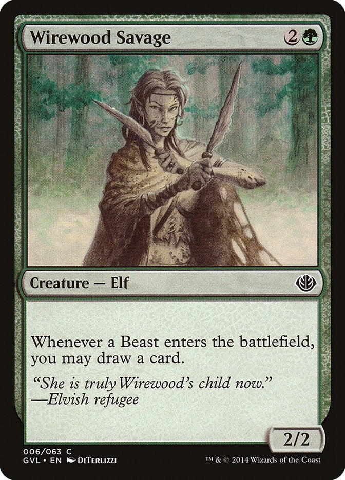 Image for Wirewood Savage (Duel Decks: Anthology) (6) - Magic: The Gathering