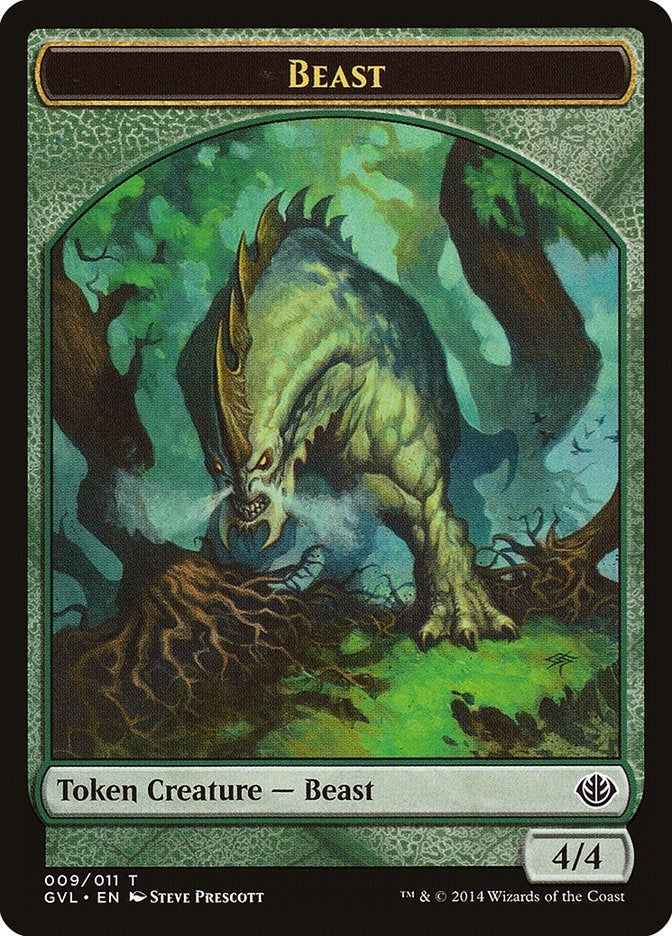 Image for Beast Token (009) (Duel Decks: Anthology) (9) - Magic: The Gathering