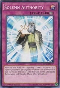 Image for Solemn Authority (Legendary Collection 5D's) (LC5D-EN197) - YuGiOh