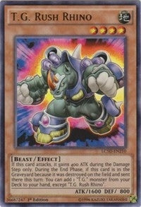Image for T.G. Rush Rhino (Legendary Collection 5D's) (LC5D-EN210) - YuGiOh