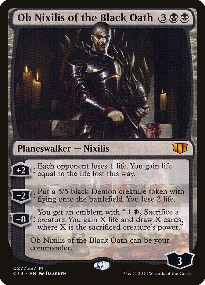 Image for Ob Nixilis of the Black Oath (Commander 2014) (27) - Magic: The Gathering