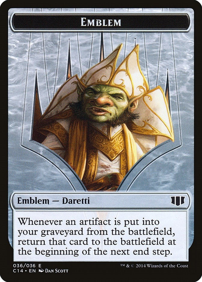 Image for Emblem - Daretti, Scrap Savant // Tuktuk the Returned Double-Sided Token (Commander 2014) (36 // 31) - Magic: The Gathering
