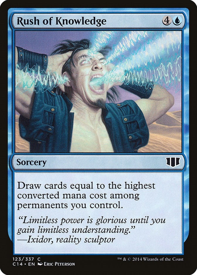 Image for Rush of Knowledge (Commander 2014) (123) - Magic: The Gathering