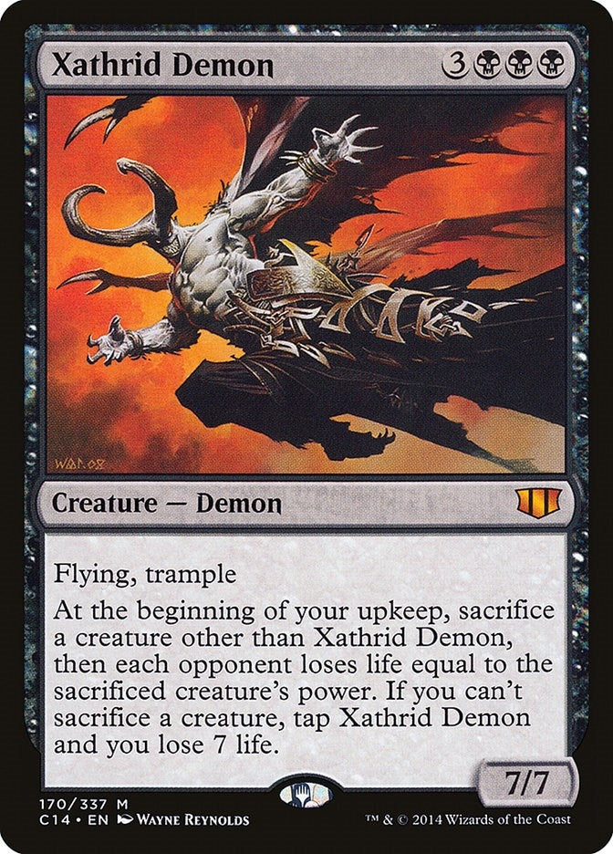 Image for Xathrid Demon (Commander 2014) (170) - Magic: The Gathering