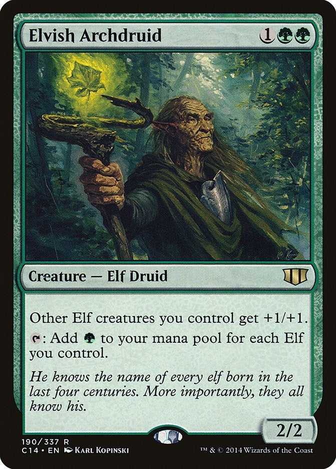 Image for Elvish Archdruid (Commander 2014) (190) - Magic: The Gathering