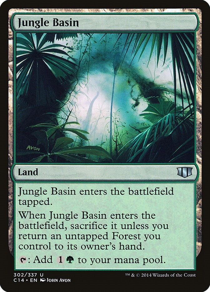 Image for Jungle Basin (Commander 2014) - Magic: The Gathering