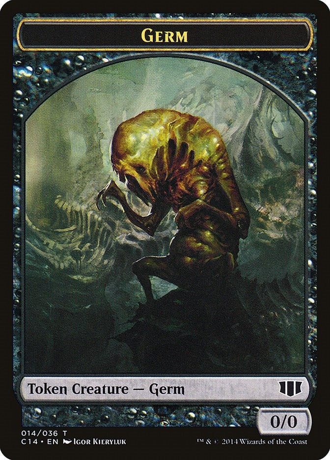 Image for Germ // Zombie (016) Double-Sided Token (Commander 2014) (14 // 16) - Magic: The Gathering