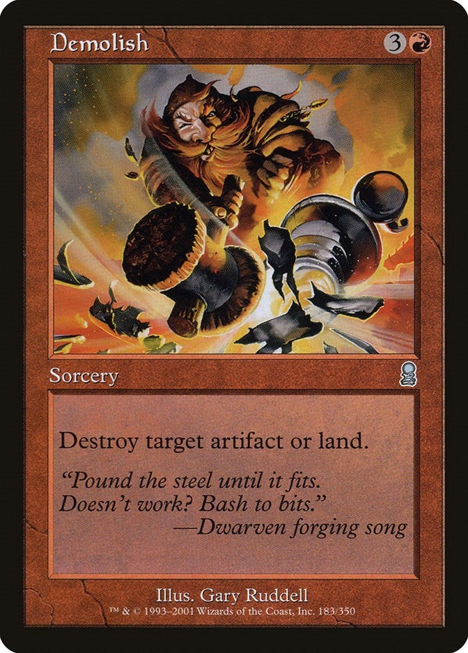 Image for Demolish (Odyssey) (183) - Magic: The Gathering