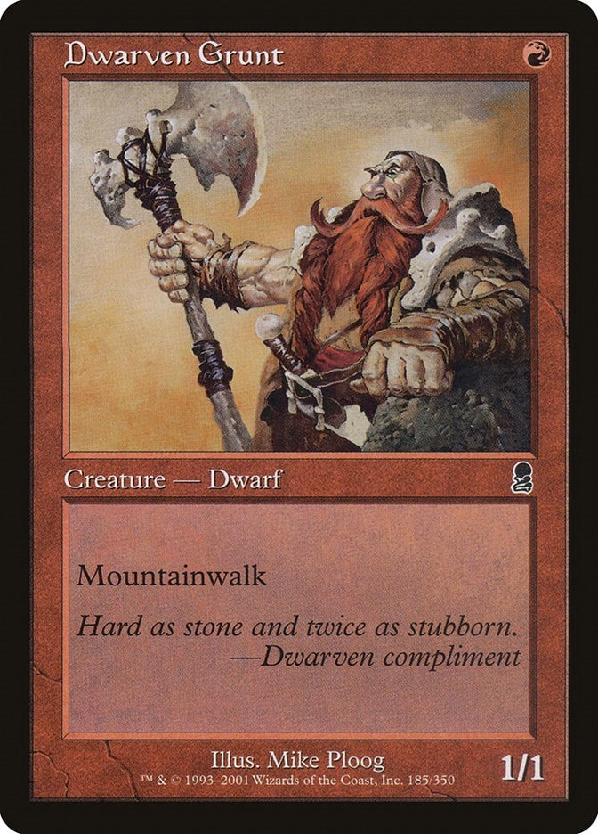 Image for Dwarven Grunt (Odyssey) (185) - Magic: The Gathering