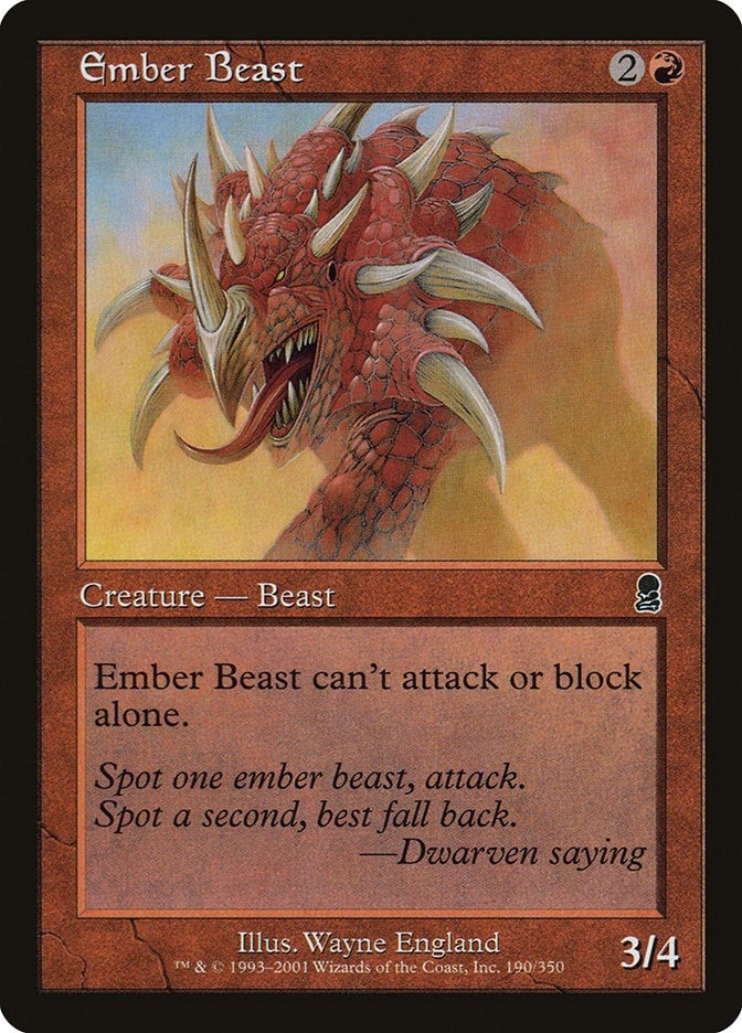 Image for Ember Beast (Odyssey) (190) - Magic: The Gathering