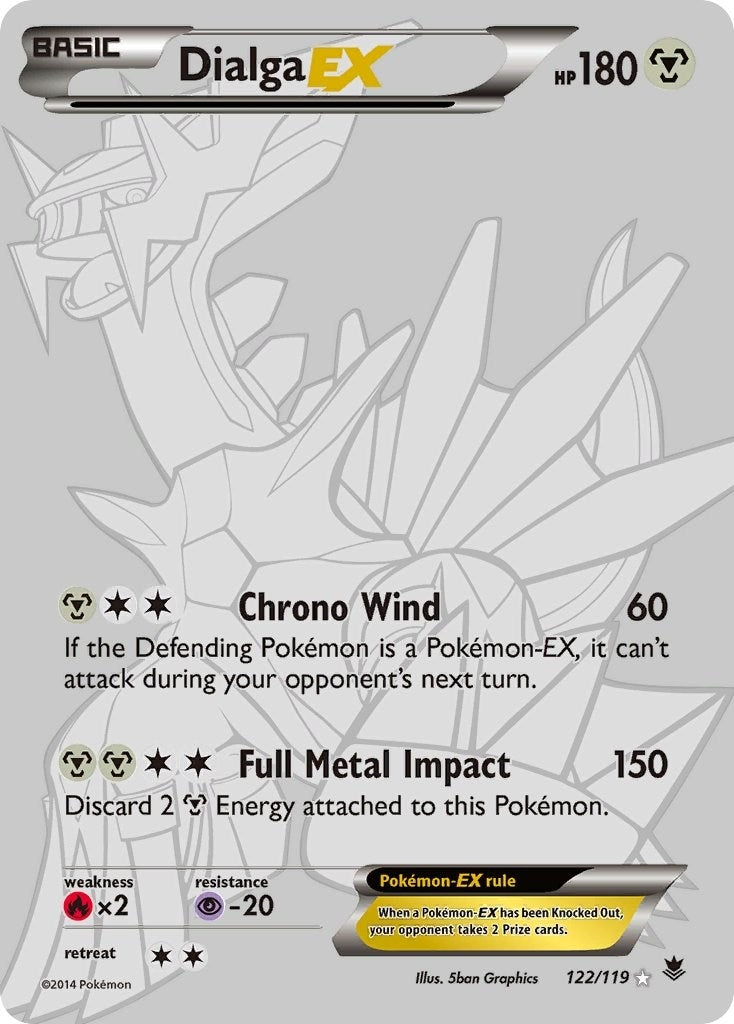 Image for Dialga EX (122 Secret Rare) (XY - Phantom Forces) (122/119) - Pokemon