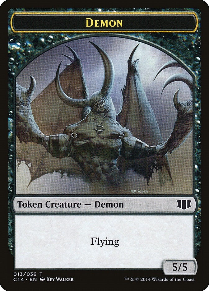 Image for Demon (013) // Zombie (016) Double-Sided Token (Commander 2014) (13 // 16) - Magic: The Gathering