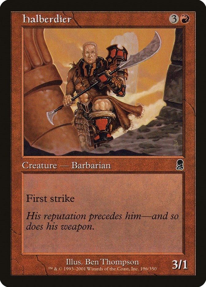 Image for Halberdier (Odyssey) (196) - Magic: The Gathering