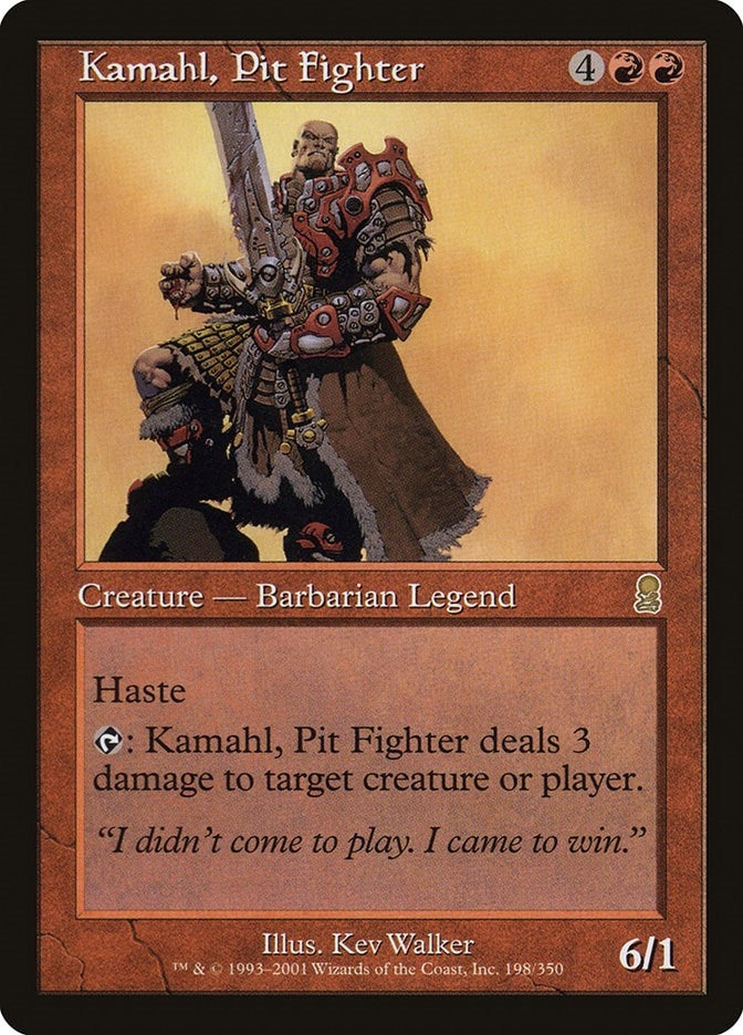 Image for Kamahl, Pit Fighter (Odyssey) (198) - Magic: The Gathering