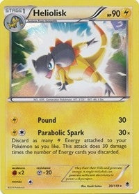 Image for Heliolisk - 30/119 (XY Phantom Forces) (Deck Exclusives) (030/119) - Pokemon