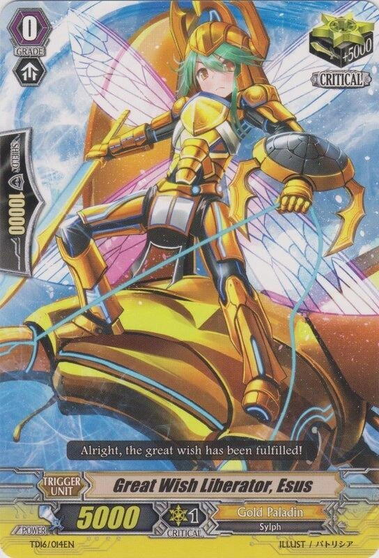 Image for Great Wish Liberator, Esus (Trial Deck 16: Divine Judgement of the Bluish Flames) (TD16/014EN) - Cardfight Vanguard
