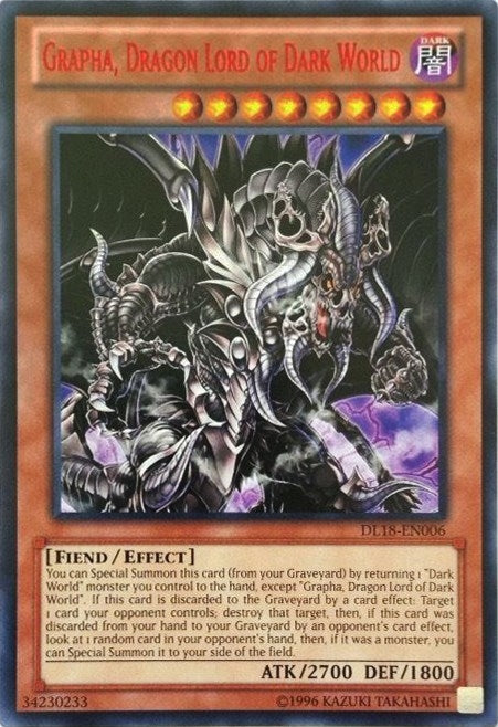 Image for Grapha, Dragon Lord of Dark World (Red) (Duelist League Promo) (DL18-EN006) - YuGiOh