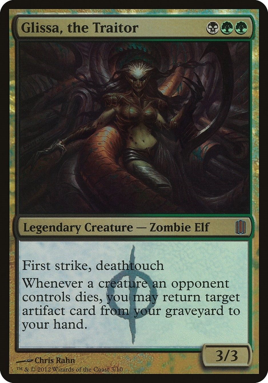 Image for Glissa, the Traitor (Commander's Arsenal) (Oversize Cards) - Magic: The Gathering