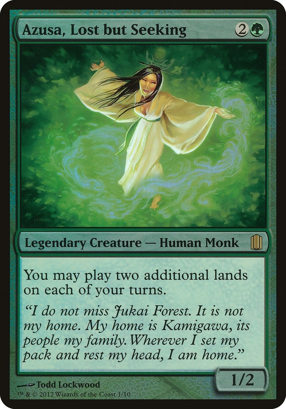 Image for Azusa, Lost but Seeking (Commander's Arsenal) (Oversize Cards) - Magic: The Gathering