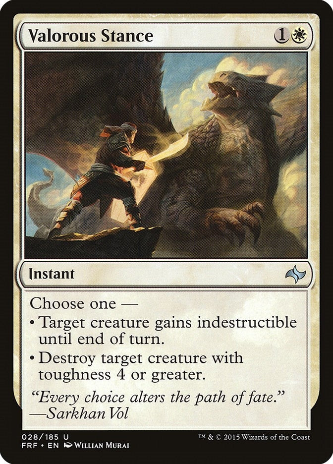 Image for Valorous Stance (Fate Reforged) (28) - Magic: The Gathering