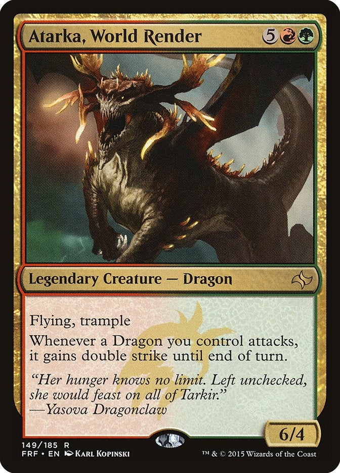 Image for Atarka, World Render (Fate Reforged) (149) - Magic: The Gathering